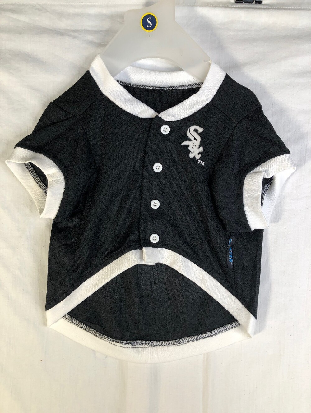 Chicago White Sox Black & White Baseball Jersey for Dogs.